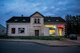 Wieś Boczów przy obecnej drodze krajowej nr 92