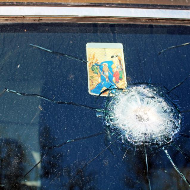 Donieck, kwiecień 2014 r. Prorosyjska rebelia po aneksji Krymu.