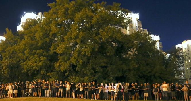 Protesty w Mińsku w dniu wyborów prezydenckich, 9 sierpnia 2020 r.