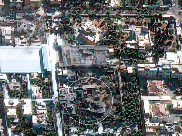 Zbombardowana rezydencja, w której zginął ajatollah Ali Chamenei i przedstawiciele najwyższych władz Iranu.