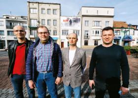 Obuwnicy z Kalwarii: Michał Góralczyk, Marcin Kucharczyk, Dawid Czermak i Dawid Moskała.