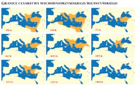 Granice cesarstwa wschodniorzymskiego/bizantyńskiego