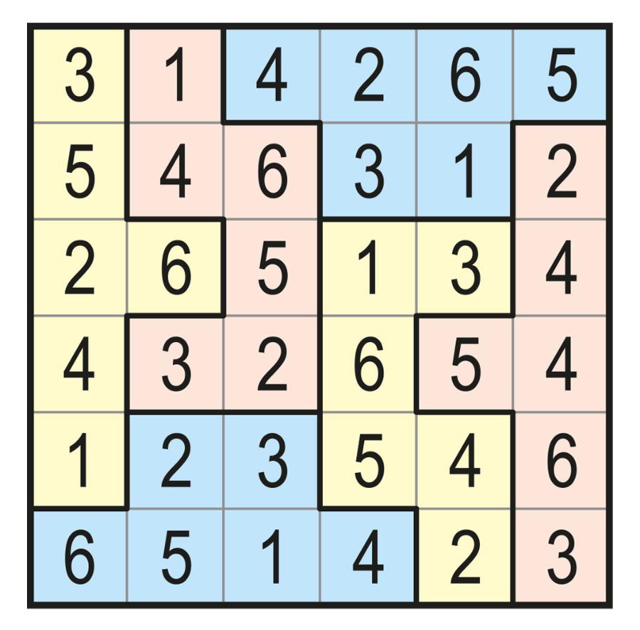 Sudoku 1–6.