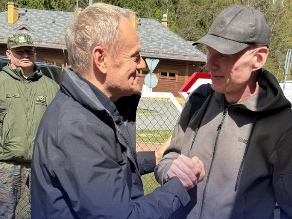 Donald Tusk i Andrzej Poczobut