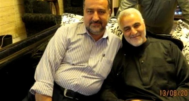 Od lewej Reza Musawi i gen. Kasim Sulejmani