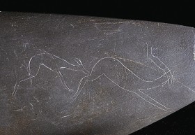 Polujący pies - ryt naskalny z Egiptu, około 3100 r. p.n.e.