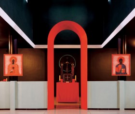 Kościół grekokatolicki w Białym Borze, wystrój zaprojektował Nowosielski.