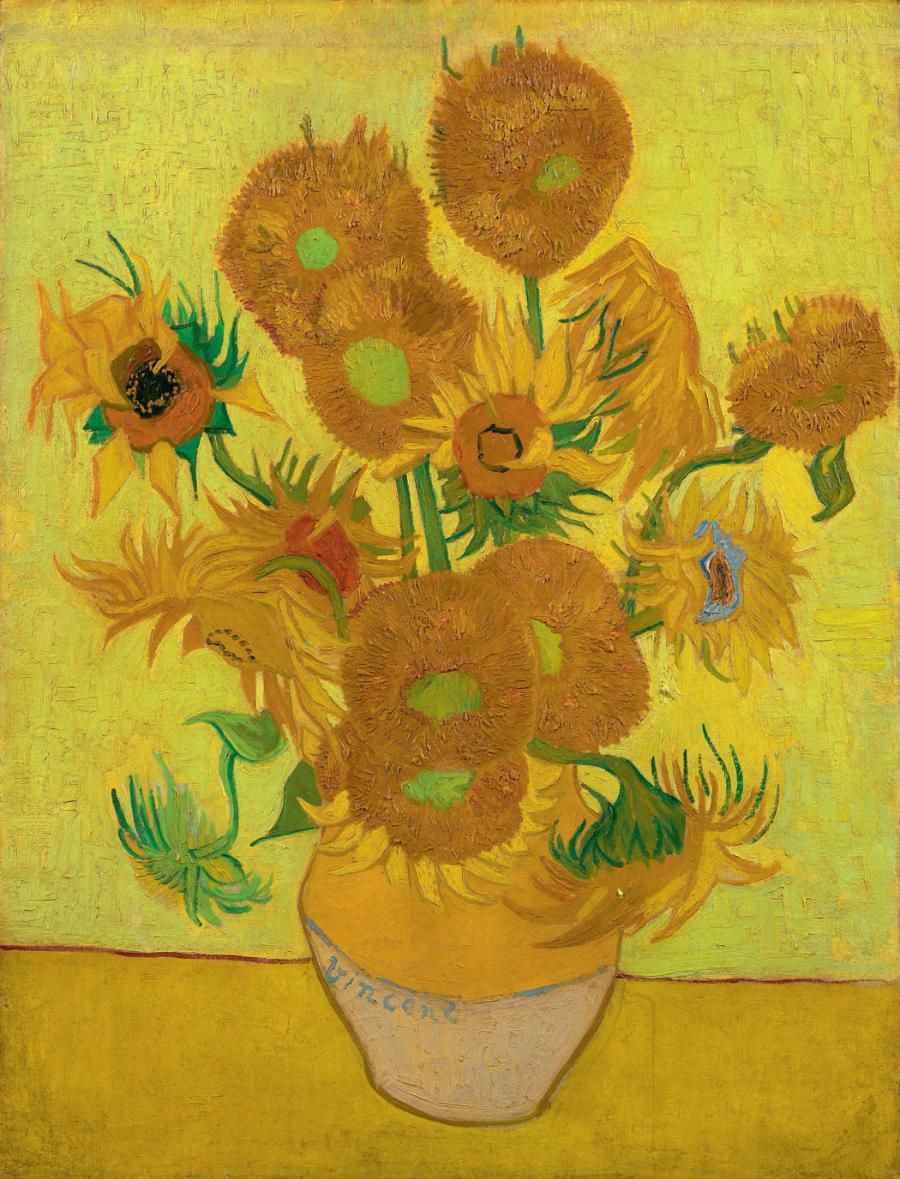 Vincent van Gogh „Słoneczniki” (1888).