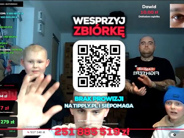 Stan konta na koniec zrzutki Łatwoganga