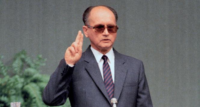 Wojciech Jaruzelski wybrany na prezydenta przez Zgromadzenie Narodowe, 19 lipca 1989 r.