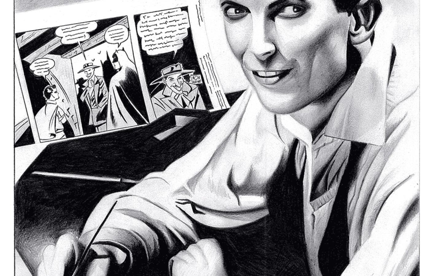 Autoportret Boba Kane´a, powszechnie uznawanego za twórcę Batmana.