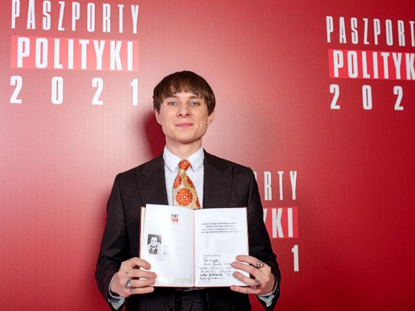 Ralph Kaminski w czasie gali Paszportów POLITYKI 2021