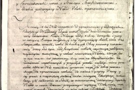 Oryginał strony tytułowej Ustawy Rządowej.