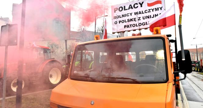 Ogólnopolski protest rolników w Olsztynie