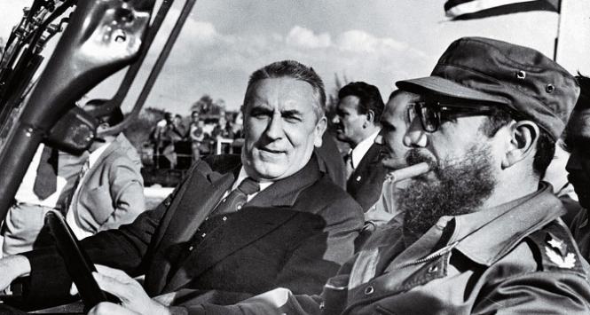 Edward Gierek i Fidel Castro na Kubie, luty 1975 r.