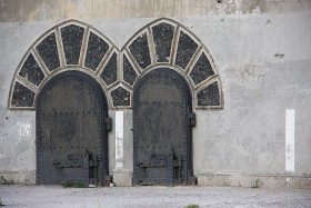 Modlin, wejście do prochowni w twierdzy, której budowę w obecnym kształcie rozpoczęto z rozkazu Napoleona.