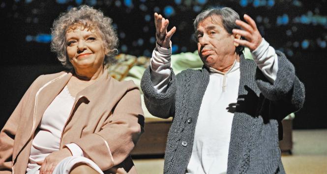 Anna Seniuk i Janusz Gajos w „Udręce życia” (Teatr Narodowy).