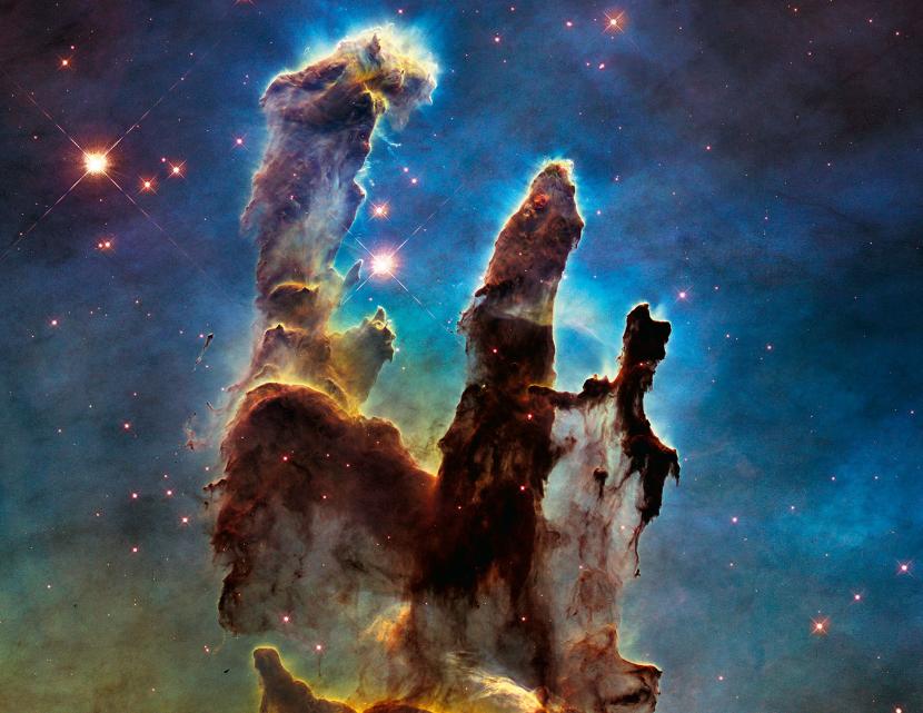 Jest tam kto? Jeśli tak, to być może teraz przez swój teleskop obserwuje, co porabiali na Ziemi nasi praprzodkowie. Fotografia wykonana przez Kosmiczny Teleskop Hubble'a.