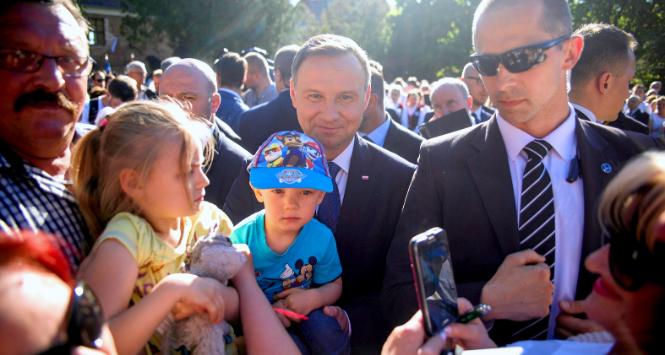 Andrzej Duda na spotkaniu z mieszkańcami