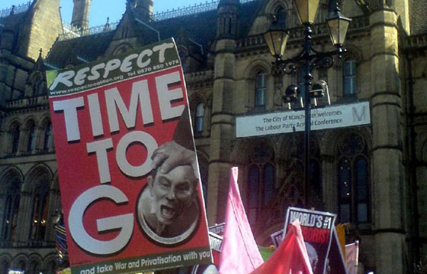 Manchester: nie wszyscy z otwartymi ramionami powitali konferencję Partii Pracy. Pracownicy nie chcą słów. Fot. Mrmanc, Flickr, CC by SA