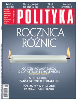 POLITYKA nr 15/2011 - II miejsce w kategorii Czasopism opinii
