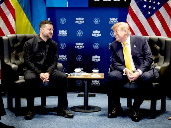 Spotkanie Wołodymyra Zełenskiego i Donalda Trumpa podczas szczytu NATO w Ankarze, lipiec 2026 r.