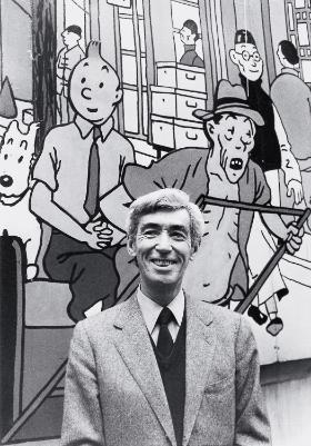 Hergé, czyli Georges Prosper Remi, belgijski autor komiksów o Tintinie.