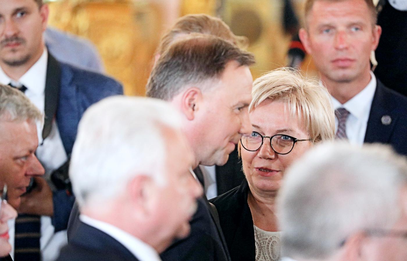 Prezes TK Julia Przyłębska i prezydent RP Andrzej Duda. 21 lipca 2020 r.