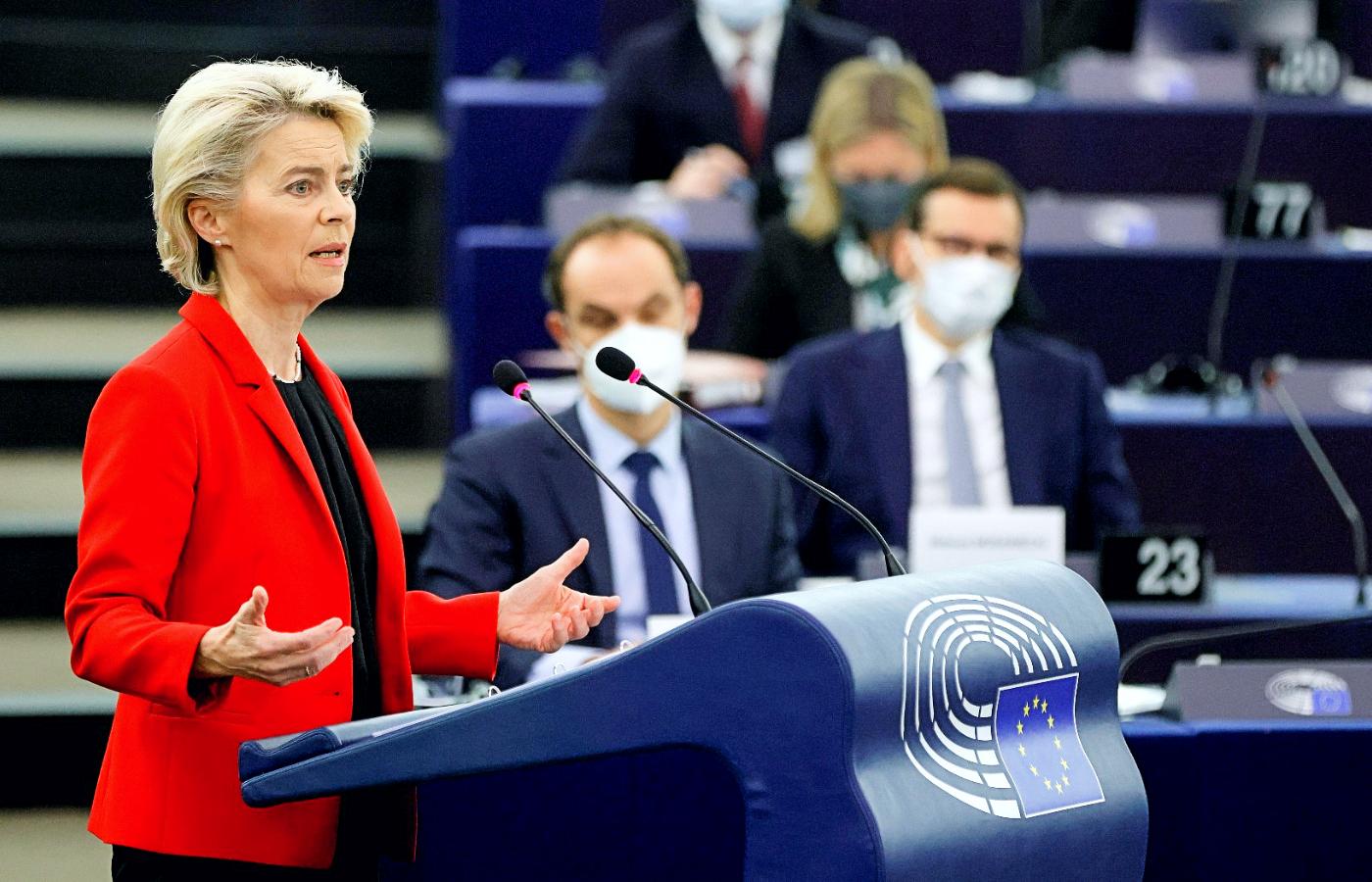 Na początku debaty głos zabrała przewodnicząca Komisji Europejskiej Ursula von der Leyen.