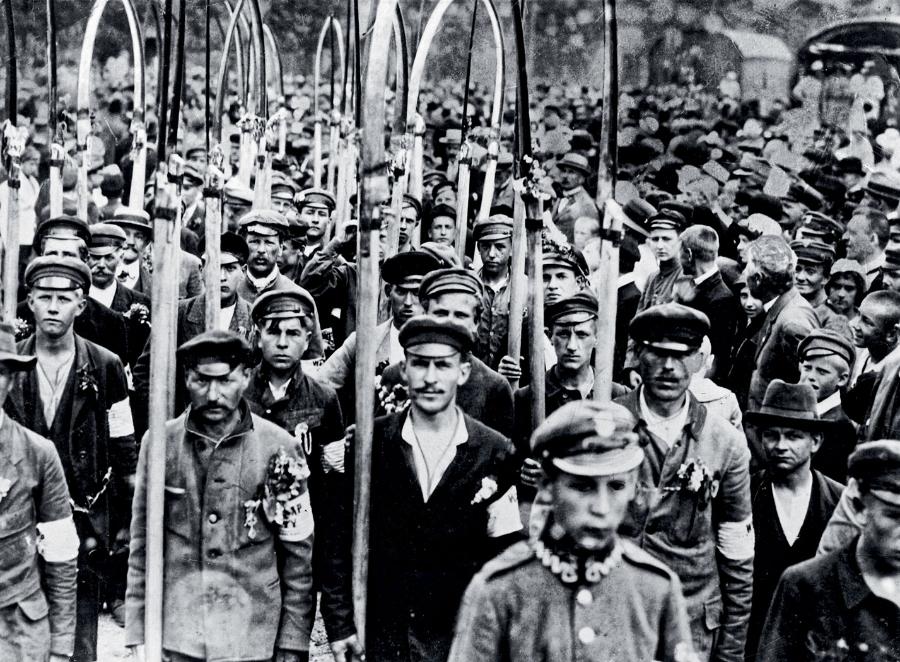 Wymarsz polskich ochotników na front wojny z bolszewikami, lato 1920 r.
