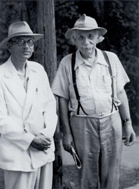 Kurt Gödel z Albertem Einsteinem, 1950 r.