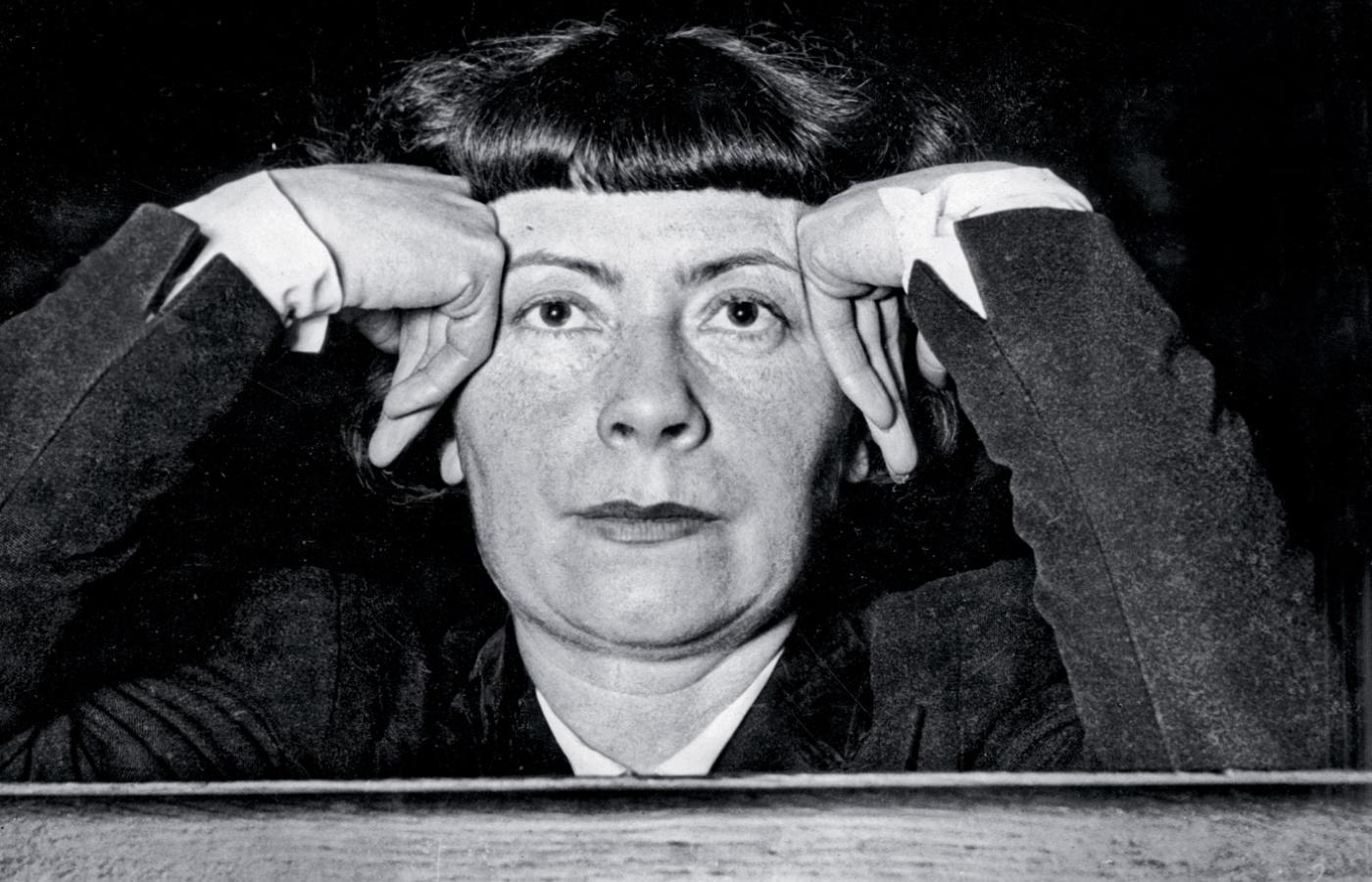 Mathilde Carré, znana też jako La Chatte – Kotka, przed sądem, styczeń 1949 r.