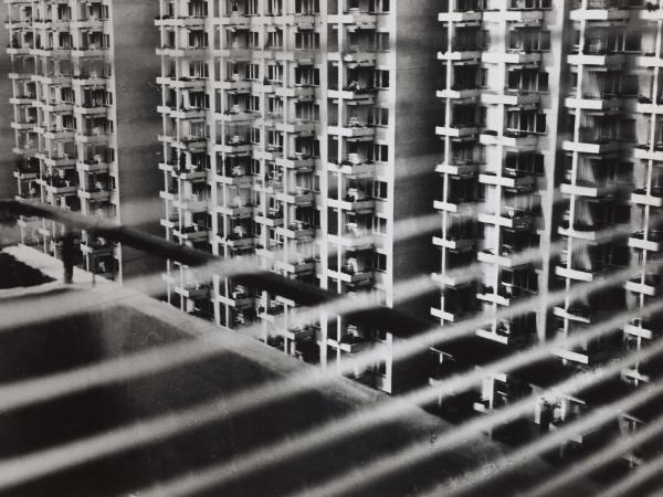 Fasada budynku mieszkalnego, E. Hartwig, 1976-1980, Muzeum Warszawy