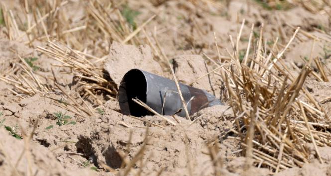 Szczątki jednego z rosyjskich dronów. Cześniki, 10 września 2025 r.