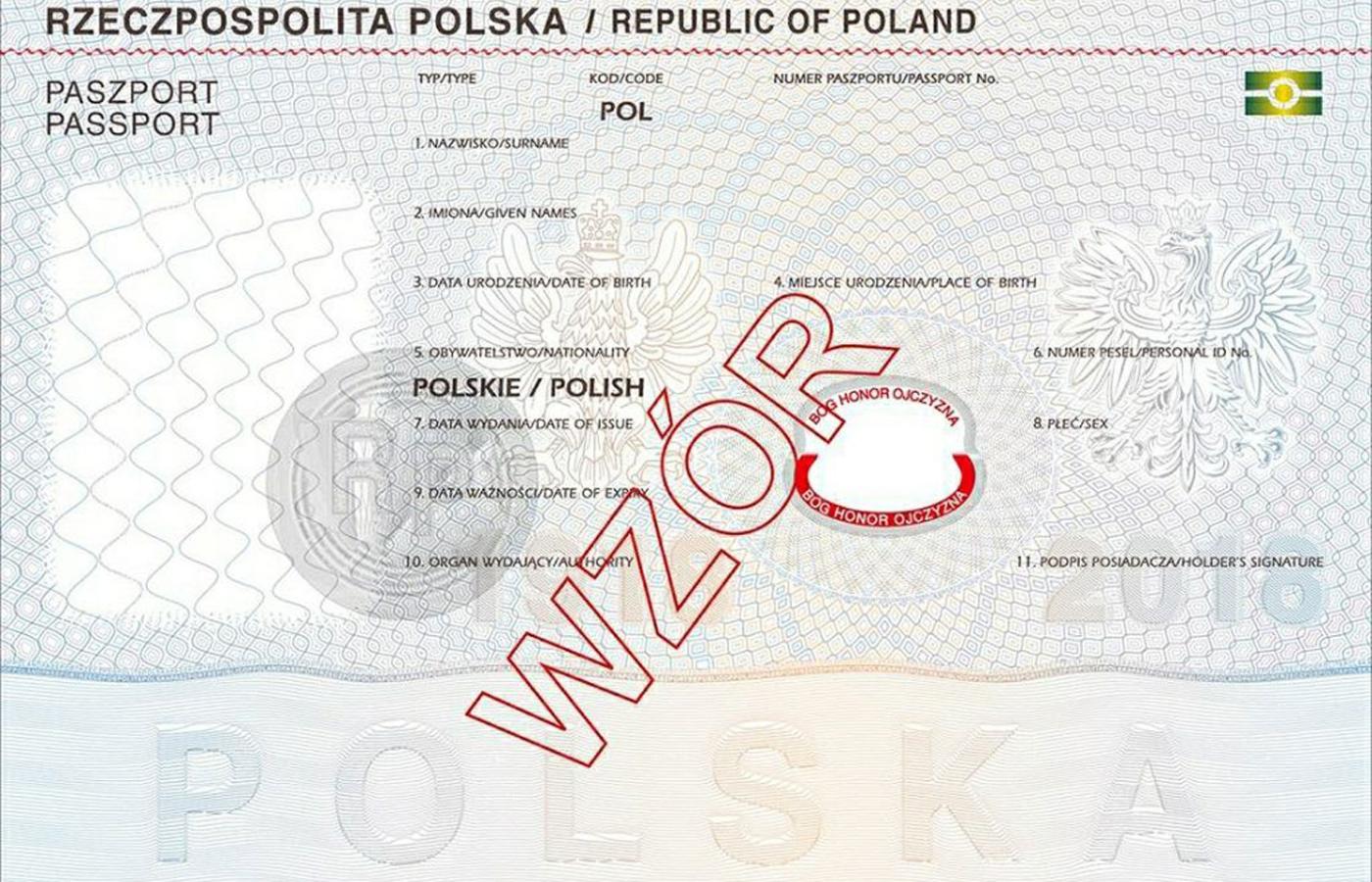 Nowy wzór polskiego paszportu.