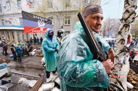 Prorosyjscy seperatyści w Słowiańsku.