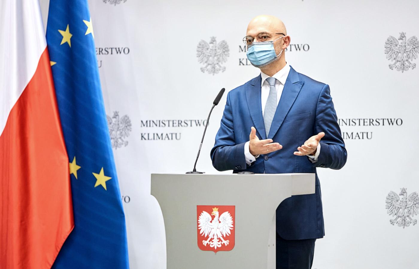 Były już minister klimatu i środowiska w rządzie PiS Michał Kurtyka, październik 2021 r.