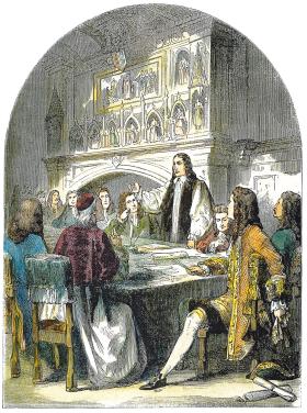 Negocjacje w Utrechcie - ilustracja z XIX w.