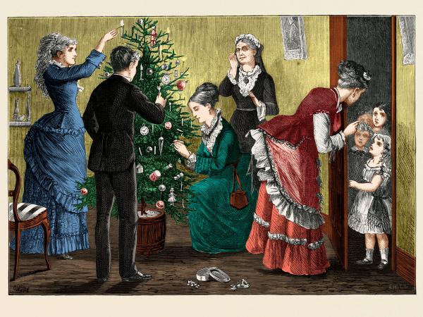 Niemiecka rycina z 1876 r.: „Czy możemy już wejść?”