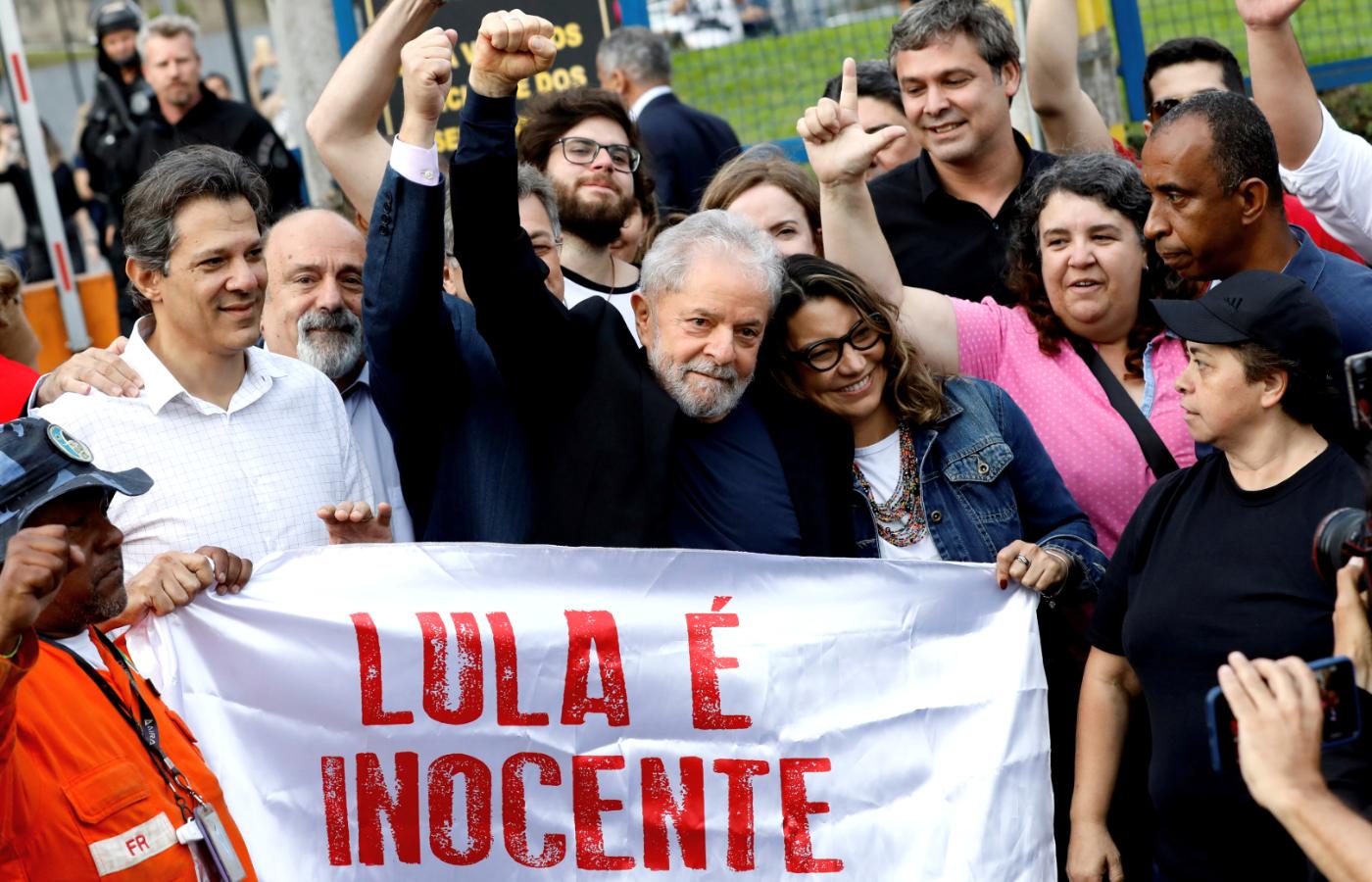 Lula da Silva w otoczeniu sympatyków