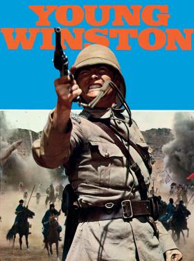 Plakat filmu 'Młody Winston' nakręconego w 1972 r. na podstawie młodzieńczej autobiografii Churchilla.