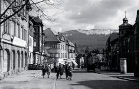 Szklarska Poręba, ul. Jedności Narodowej, późne lata 40.