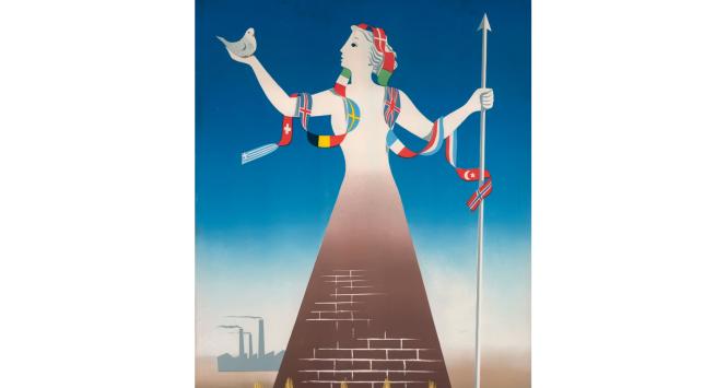 Europejska wspólnota na plakacie z 1950 r.