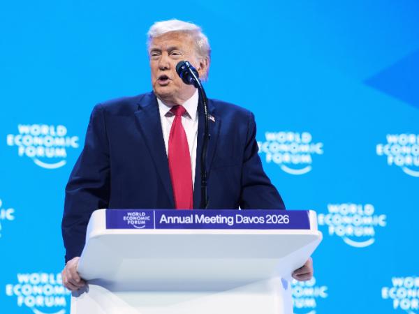 Donald Trump w Davos, 21 stycznia 2026 r.