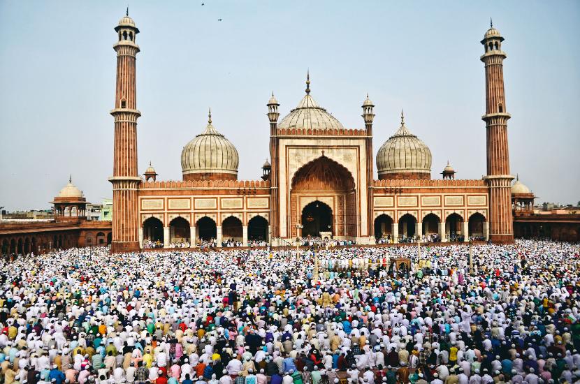 Wielki meczet w Delhi.
