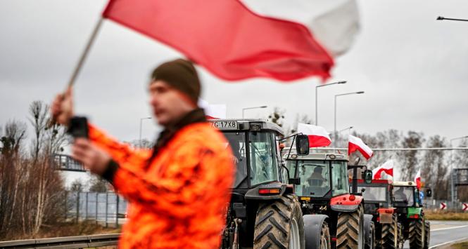 Ogólnopolski protest rolników w Strykowie