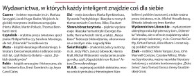 Wydawnictwa, w których kazdy inteligent znajdzie cos dla siebie