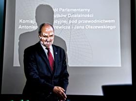 Posiedzenie Parlamentarnego Zespołu ds. skutków działalności Komisji Weryfikacyjnej pod przewodnictwem Antoniego Macierewicza i Jana Olszewskiego, 19 marca 2015 r.