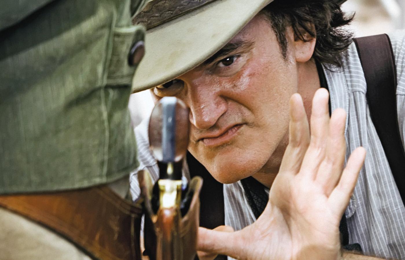 Tarantino na planie filmu „Django”.