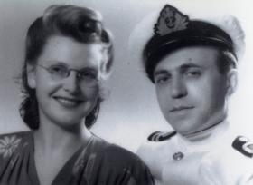 David Shugar z żoną Grace Wales. Lata 50. XX w.